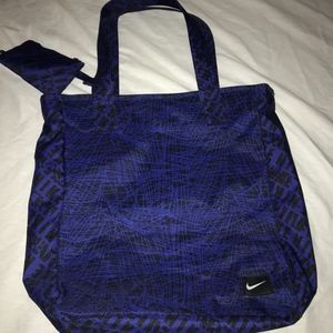 Blue Nike Gym Canvas BagW/ Pouch and Coin Bag